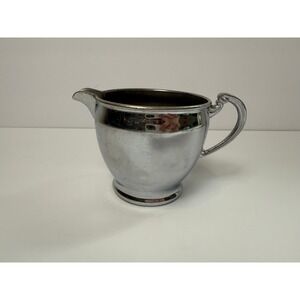Vintage Royal Rochester Silver Tone Creamer Pitcher 23590 Antique Farmhouse Deco